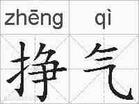 挣气的拼音