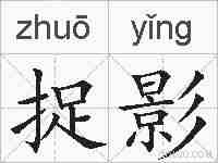 捉影的拼音
