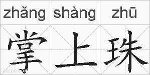 掌上珠的拼音