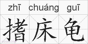 搘床龟的拼音