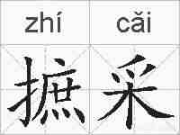 摭采的拼音