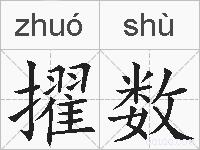 擢数的拼音