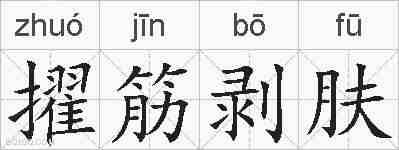 擢筋剥肤的拼音