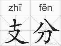 支分的拼音