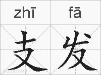 支发的拼音