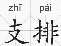 支排的拼音