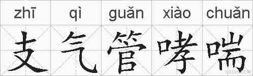 支气管哮喘的拼音