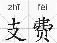 支费的拼音