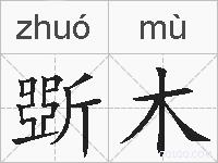 斲木的拼音