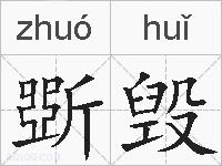 斲毁的拼音