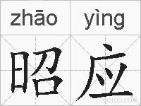昭应的拼音