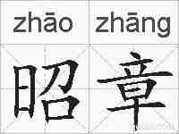 昭章的拼音