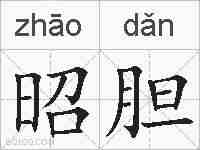 昭胆的拼音