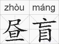 昼盲的拼音