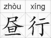 昼行的拼音