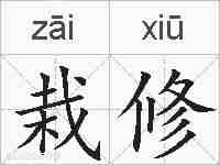 栽修的拼音