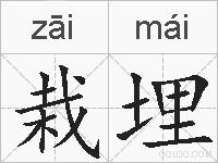 栽埋的拼音