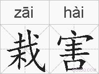 栽害的拼音