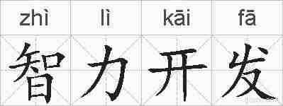 智力开发的拼音
