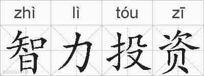 智力投资的拼音