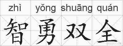 智勇双全的拼音
