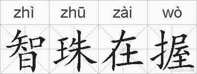 智珠在握的拼音
