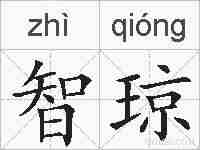 智琼的拼音