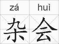 杂会的拼音