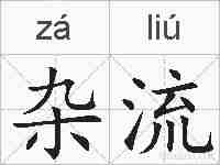 杂流的拼音