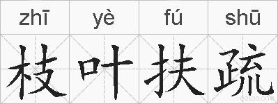 枝叶扶疏的拼音