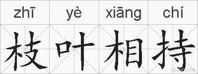枝叶相持的拼音