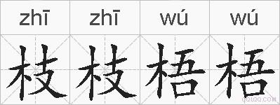 枝枝梧梧的拼音