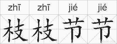 枝枝节节的拼音