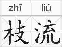 枝流的拼音