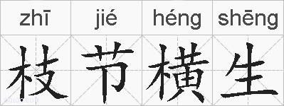 枝节横生的拼音