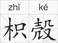 枳殻的拼音