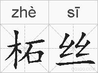 柘丝的拼音