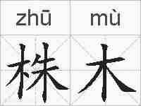 株木的拼音