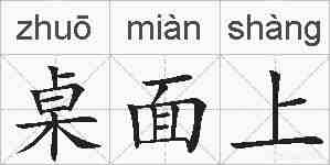 桌面上的拼音