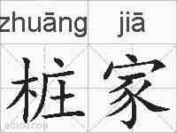 桩家的拼音