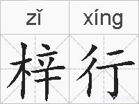 梓行的拼音