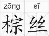 棕丝的拼音