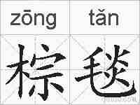棕毯的拼音
