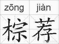 棕荐的拼音