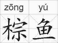 棕鱼的拼音
