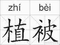 植被的拼音