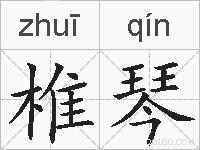 椎琴的拼音