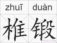 椎锻的拼音