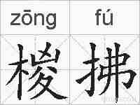 椶拂的拼音