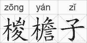 椶檐子的拼音